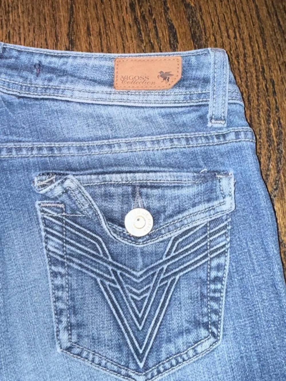 Vigoss Collection Skinny Jeans Women’s Size 9 Embroidered Pocket Y2K